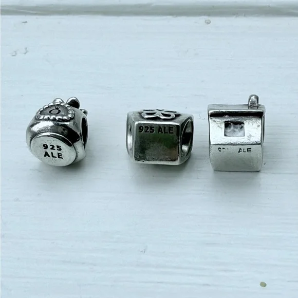 COPY - Pandora Silver Charm Beads Set - Picture 3 of 6